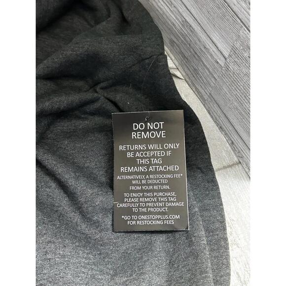 Woman Within 3X 30/32 Lounge Set Top & Pants Dark Gray Plus Size NWT - Picture 9 of 9